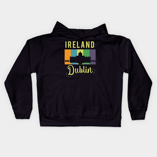 Irland Dublin Schloss Kids Hoodie by schuhboutique-finke